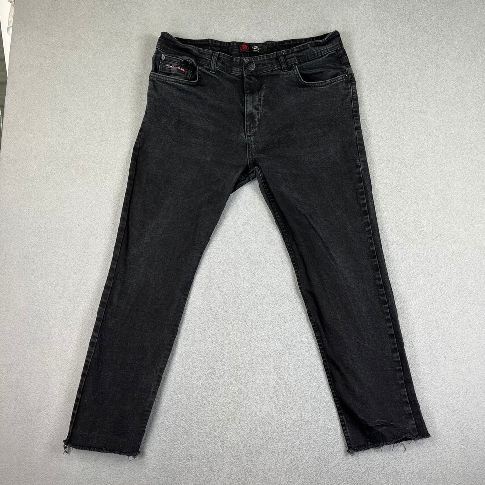 Diesel Charcoal Slim Straight Jeans